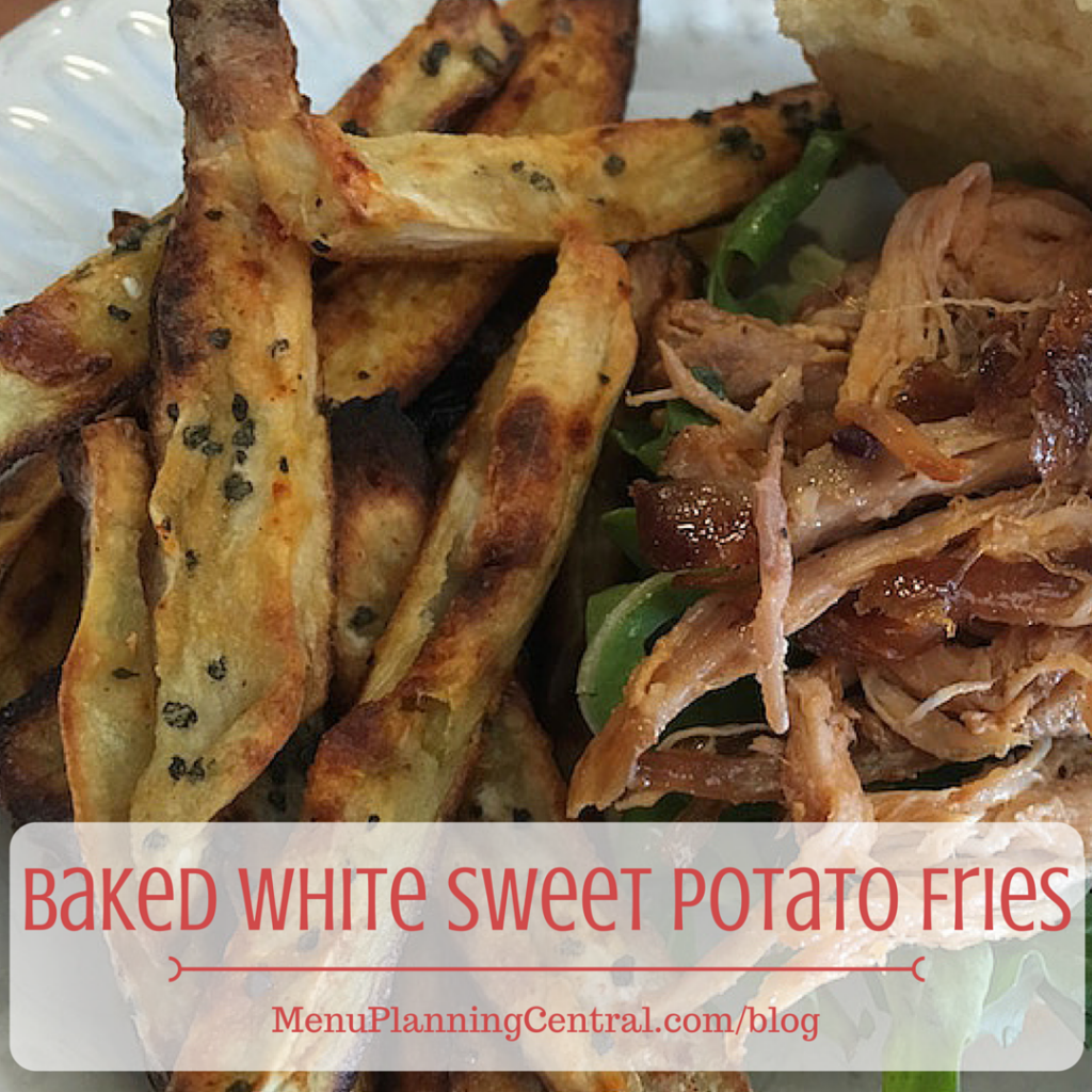 Baked White Sweet Potato Fries