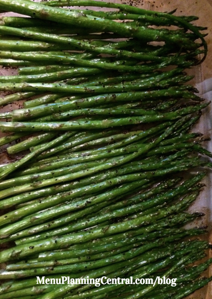 Oven roasted asparagus