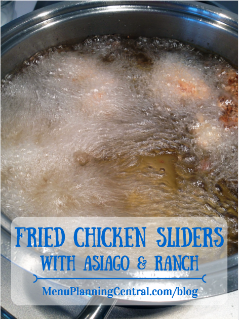 Fried Chicken Sliders with Asiago & Ranch