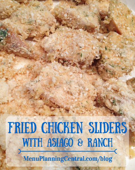 Fried Chicken Sliders with Asiago & Ranch