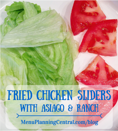 Fried Chicken Sliders with Asiago & Ranch