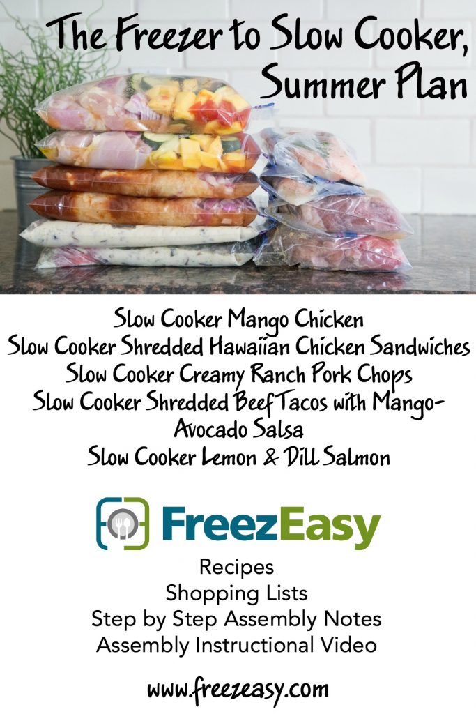 Summer Freezer-to-Slow-Cooker Meal plans!