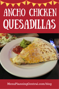 Ancho Chicken Quesadillas