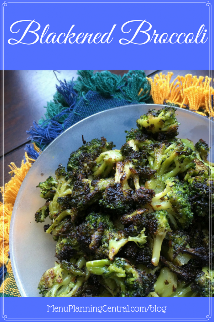 Blackened Broccoli side dish