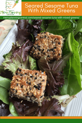 Seared Sesame Tuna with Mixed Greens